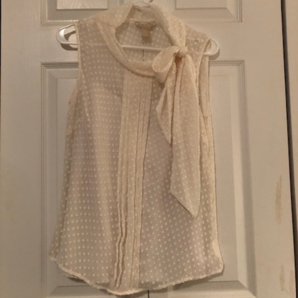 Banana Republic Cream Blouse: Size 10
